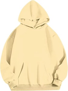 เสื้อฮู้ดโอเวอร์ไซส์ผู้ชาย สีพื้น ผ้าเฟรนช์เทอร์รี่ สวมใส่สบายๆ สำหรับฤดูใบไม้ร่วง มีกระเป๋า ดีไซน์เรียบง่าย แขนปกติ ทรงพอดีตัว - Product Image 2