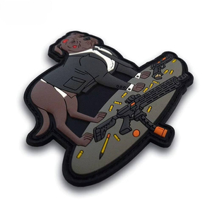 Custom Logo PVC Rubber <b>Patch</b> Waterproof Soft Rubber Badge for Workwear School Uniforms and Clothing - Product Image 3