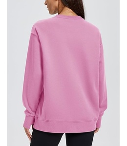 Wholesale Price Luxury Long Sleeve Round Neck Shoulder Slope Solid Comfortable Casual Women's Cotton Sweatshirt From Bangladesh - Product Image 4