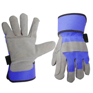 Paire de gants de travail confortables en cuir grainé de vachette, protection industrielle des mains et des bras, bracelet réglable, imperméables, certifiés CE - Product Image 3