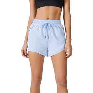 Shorts Deportivos de Verano para Mujer, Elásticos, de Cintura Alta, Transpirables, de Secado Rápido, para Yoga y Deportes al Aire Libre, Leggings de Yoga con Cintura Elástica - Product Image 1