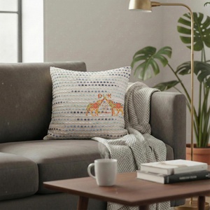 Fundas de Cojín de Algodón Tejidas a Mano, Personalizables, Estilo Bohemio, con Mechones, para Decoración del Hogar, para Sofá - Product Image 2