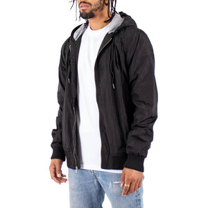 Wholesale Men's New Style Coated Hooded Windbreaker <b>Jackets</b> with Front Logo Low MOQ Canvas - Product Image 3