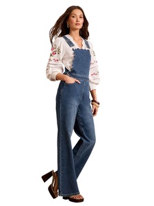 <b>Women</b>’s Vintage Denim Work <b>Dungarees</b> Adjustable Straps Slim Fit Soft Comfortable Casual Streetwear Look - Product Image 3