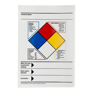 Etiquetas de Peligro NFPA 704 - Adhesivos Autoadhesivos de PVC Duraderos para Seguridad en Laboratorios y Almacenamiento de Productos Químicos - Product Image 3