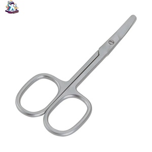 Ryzer Studio Cuticle Scissors Stainless Steel Sharp Tip <b>Pink</b> Handle With Leather Case For At-Home & Manicure Beauty <b>Tool</b> - Product Image 2