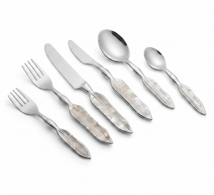 Gold Aluminum <b>Cheese</b> <b>Knife</b> <b>Set</b> With Leaf Design Handle Perfect For Elegant Restaurant Hotel Dining Accessories <b>Set</b> Of 5 Pcs - Product Image 1