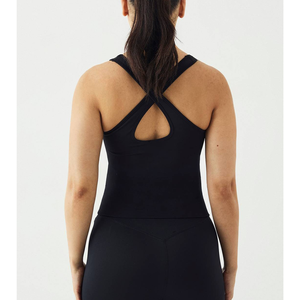 Soutien-gorge de yoga personnalisé à dos croisé, séchage rapide, doux, très élastique, pour l'entraînement en extérieur, sport, dos nu, maintien élevé, haut de sport pour femme - Product Image 6