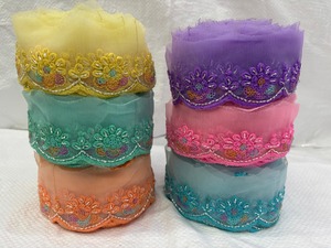 Luxury Floral Embroidered Lace <b>Fabric</b> for Bridal Gowns, Evening Dresses, Wedding Decoration and Designer Apparel - Product Image 2
