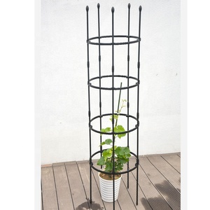 Garden Decor Easy Use Round Metal Tower <b>Obelisk</b> <b>Plant</b> Support - Product Image 3