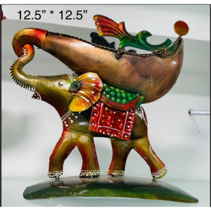 งานฝีมือโลหะ ของตกแต่งบ้าน ของตกแต่งโต๊ะ ชิ้นงานประดับตกแต่ง ตัดด้วยมือ รูปทรงมือ ชิ้นส่วนโลหะเคลือบสีฝุ่น สไตล์อาร์ตเดโค สำหรับเทศกาลดีวาลี - Product Image 3