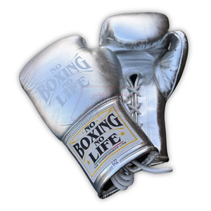 ถุงมือชกมวยแบบสั่งทำขายส่ง No Boxing No Life หนังวัวแท้ บุ 4 ชั้น ปิดแบบตีนตุ๊กแก สำหรับมืออาชีพ MMA - Product Image 6