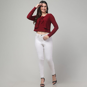 Nardon Apparel, Fabricante Personalizado de Prendas de Vestir, Camisetas Cortas de Algodón, Camisetas Cortas para Mujer, Venta al por Mayor - Product Image 3