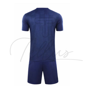 2026 High Quality Soccer Uniform Polyester Made Round Neck Soccer Jersey With Shorts Football Uniform With Customized Team <b>Name</b> - Product Image 6