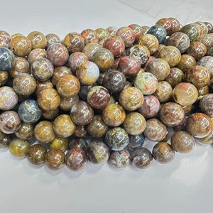 Cuentas redondas de pietersita natural, cuentas de piedra lisa para la fabricación de joyería, suministro al por mayor. - Product Image 1