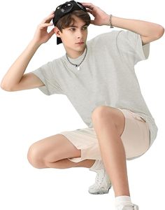 Heavy Weight 100% Cotton Oversized T-<b>Shirt</b> <b>Men</b> 220 Grams Shoulder Custom Printing Hip Hop Plus Size 100% Cotton Blank Boxy <b>Men's</b> - Product Image 4
