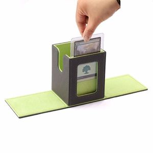 Scatola in Pelle per Carte Collezionabili con Finestra Espositiva, Elegante Porta Carte per Collezioni di Carte da 100+ Pezzi - Product Image 1