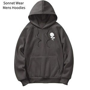 Abrigos cortavientos suaves de invierno para hombre, con capucha estampada - Product Image 2