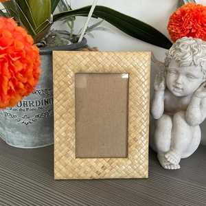 Arabic Rustic Wooden Rattan Photo <b>Frame</b> Handmade Woven Cane <b>Picture</b> <b>Frame</b> Decorative Gift Item Wholesale Price B2B Supply - Product Image 1