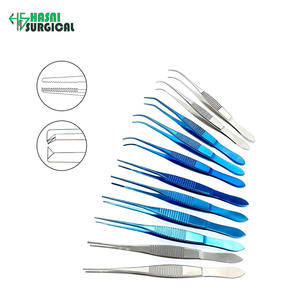 Pinzas para Tejido Conjuntival, Dientes de 0.8 mm, Rectas, de Acero Inoxidable, Instrumento Quirúrgico Oftálmico Manual, Juego Certificado CE - Product Image 5