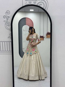 Best Quality Embroidered <b>Lehenga</b> Choli with Jacket Style Blouse for <b>Women</b> Wedding Festive Party and Traditional Wear - Product Image 3