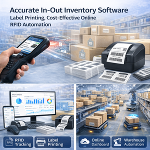Wise Hustlers Advanced Inventory Management Software RFID <b>Tracking</b> In/Out Control Label Printing Cost-Effective Automation for - Product Image 1