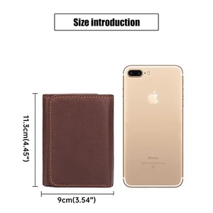 Wholesale New Fashion Top Selling Eco-Friendly PVC Dot Open Closure Leather <b>Wallet</b> Men Factory Made Lightweight OEM Serviced - Product Image 5