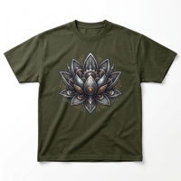 T-shirt blanc épais pour homme avec graphique personnalisé Vortex Trous Noir Cosmique, Eclipse Solaire et Phases Lunaires