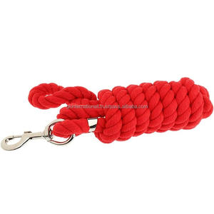 Laisse pour cheval en coton PP résistant au froid, modèle rouge personnalisé, imperméable, pour l'entraînement, l'équitation et l'attelage - Product Image 3