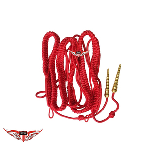 Aiguillette dorée, Aiguillette allemande, Cordon d'épaule, Aiguillettes de la Royal Navy, Aiguillette torsadée avec pointe dorée métallique - Product Image 5