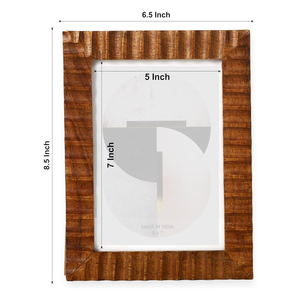กรอบรูปไม้ทำมือแบบดั้งเดิม ลายไม้ธรรมชาติ สำหรับตั้งโชว์บนโต๊ะ ตกแต่งบ้าน สำนักงาน สไตล์เรียบง่าย ดีไซน์ทำมืออย่างมีเอกลักษณ์ - Product Image 3
