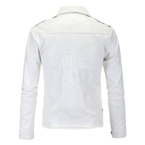 Fashion Outerwear Wholesale Leather <b>Jacket</b> <b>Slim</b> <b>Fit</b> Zipper Style Streetwear Leather Winter <b>Jacket</b> - Product Image 2