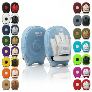 เป้าซ้อมมวย Pro Felt Custom Boxing Focus Mitts สำหรับฝึกซ้อมมวยระดับมืออาชีพ ทำจากหนังแท้ทั้งชิ้น ช่วยดูดซับแรงกระแทก พร้อมที่รองรับข้อมือ - Product Image 1