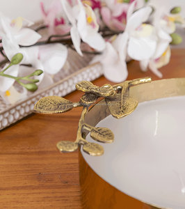 Fleur d'or martelée de luxe de vente chaude sur la bougie d'Urli de tige - Product Image 6