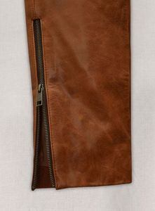 กางเกงหนัง Cognac Ricky Martin - Product Image 5