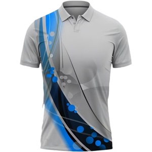 Chemise polo pour homme à manches courtes imprimée, vêtements de sport, polo décontracté de haute qualité, logo personnalisé - Product Image 2
