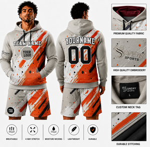 Ensemble sweat à capuche et short pour homme SINEWY SPORTS, impression par sublimation, respirant, léger, vêtements de sport d'été, design de logo personnalisé - Product Image 1