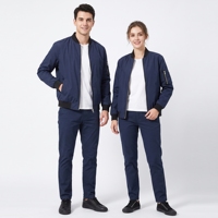 Blouson Bomber Streetwear Homme Personnalisable par le Fabricant, Imprimé par Transfert Thermique Coloré, Hiver, 100% Polyester, Doublure en Laine, OEM