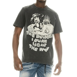 Camiseta personalizada de manga corta de doble capa para hombre, camiseta transpirable ecológica de algodón 100% de corte Regular, ropa de calle de verano, pantalla de hojaldre - Product Image 6