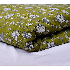 Tissu en coton 100% écologique léger, imprimé à la main au bloc de Jaipur Sanganeri, fabriqué en Inde, matière première en gros - Product Image 2