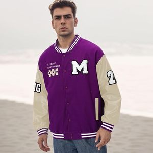 เสื้อแจ็คเก็ตวาร์ซิตี้แขนหนังผ้าขนสัตว์สำหรับผู้ชาย เสื้อแจ็คเก็ตบอมเบอร์วาร์ซิตี้แบบมืออาชีพสั่งทำพิเศษสำหรับผู้ชาย - Product Image 4