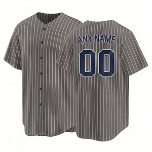 Uniforme de Béisbol Unisex de Alta Calidad, Manga Corta, Cuello en V, Sublimado, Personalizado, Transpirable, de Secado Rápido, 100% Poliéster - Product Image 3