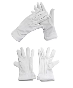 ถุงมือผ้าฝ้ายสีขาวสำหรับผู้ใหญ่ ถุงมือสีขาวสำหรับงานทางการ ถุงมือผู้ชายสำหรับงานทักซิโด้ งานพิธีการ งานซานตาคลอส งานตรวจสอบ งานแต่งกาย ถุงมือทำงานราคาประหยัด - Product Image 2