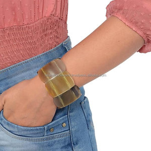 Design moderne de la meilleure qualité ensemble de bracelets en corne de buffle au prix de gros bijoux en corne de buffle d'Inde bracelet en corne naturelle à la mode - Product Image 1