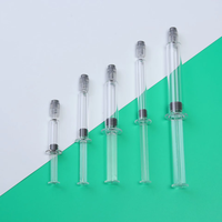 Logo personnalisé 1ML2ML3ML5ML10ML stérile hypodermique seringue jetable en plastique sérum cosmétique emballage seringue bouteille de cylindre