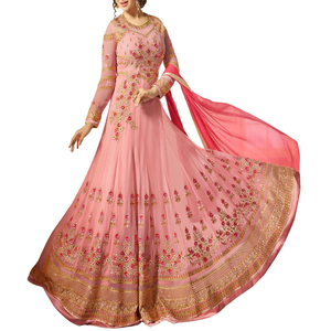 Vestido de Fiesta Tradicional Pakistaní de Verano de Alta Calidad con Bordado Intenso para Mujer, Logotipo Personalizado, Diseño Sólido - Product Image 6