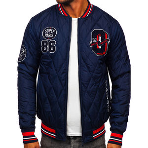 Veste bomber homme en polyester de haute qualité, coupe décontractée, à fermeture éclair, séchage rapide, pour l'hiver, vente en gros - Product Image 1