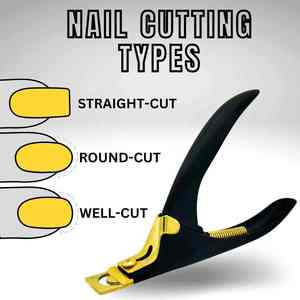 Black Stainless Steel Curved Sharp Durable Nail Clipper Professional Ergonomic Manicure Pedicure Cutter Wide Jaw Opening Finger - Product Image 5
