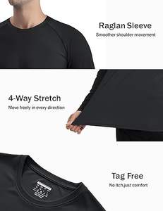 Rashguard personnalisé ODM de haute qualité pour hommes, vente en gros, rashguard en spandex pour BJJ, surf et plongée - Product Image 2