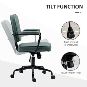 Sedia da ufficio ergonomica Boss con base in nylon e inclinazione reversibile verde - Product Image 5